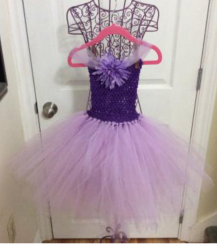 Mauve tutu dress